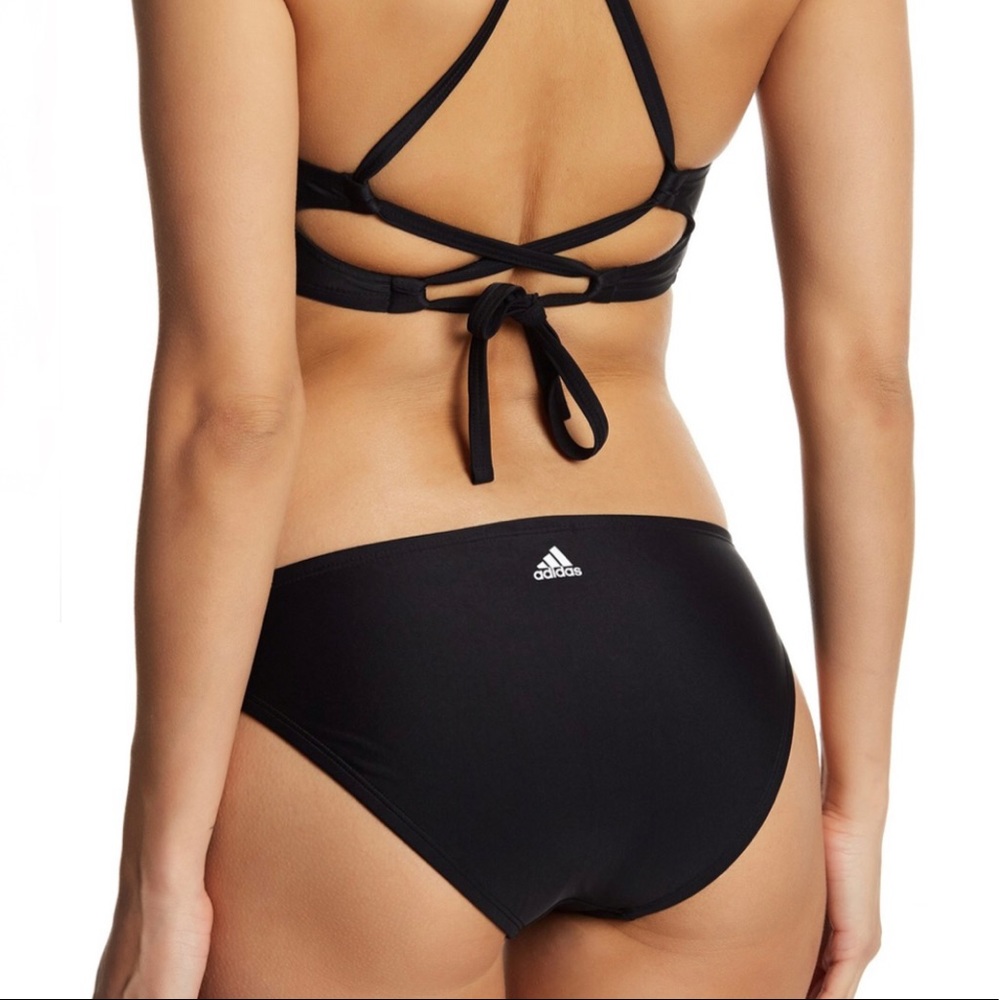 👙NWT👙Adidas solid hipster bathing suit bottoms - Picture 4 of 6